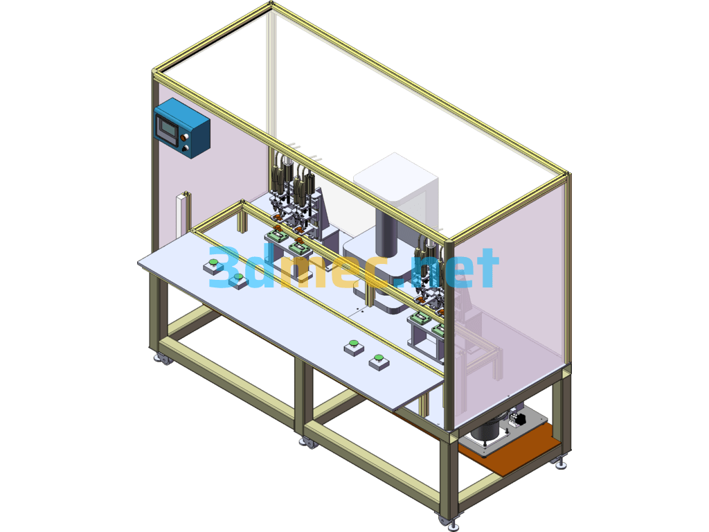 Screw Locking Machine - 3D Model SolidWorks Free Download