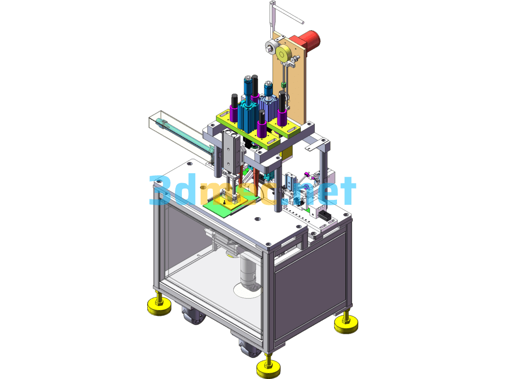 New Version Of Rotating Ear Strap Welding Machine 3D Original File + Engineering Drawing + BOM - 3D Model SolidWorks Free Download