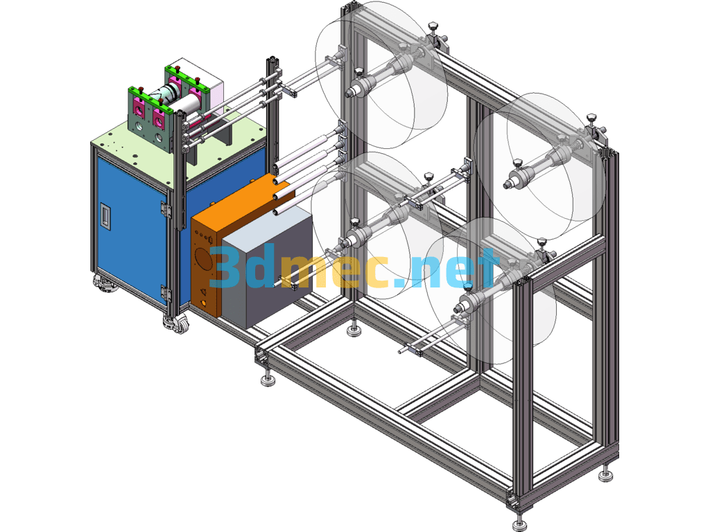 New N95 Semi-Automatic Film Cutting Machine 3D Original File + Engineering Drawing + BOM - 3D Model SolidWorks AutoCAD-ZWCAD Free Download