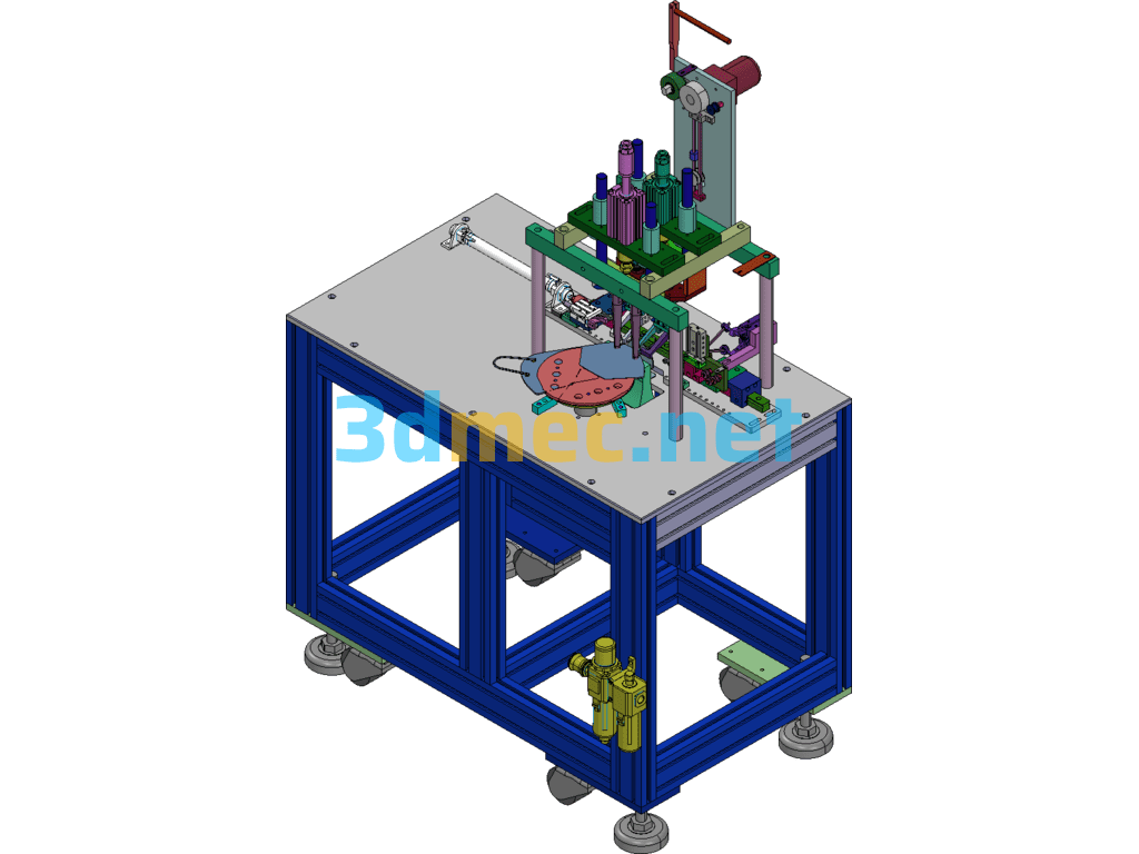 N95 Semi-Automatic Ear Strap Machine Rotary Welding Machine 3D Original File + Engineering Drawing + BOM - 3D Model SolidWorks Free Download