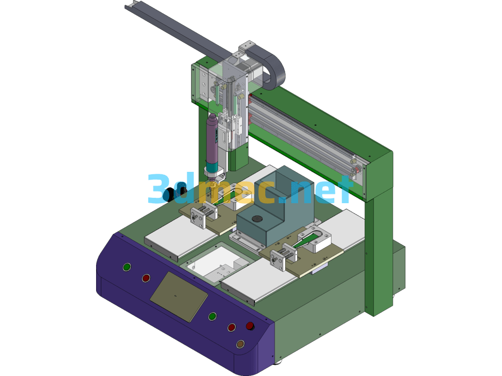 Desktop Screw Machine - 3D Model SolidWorks Free Download