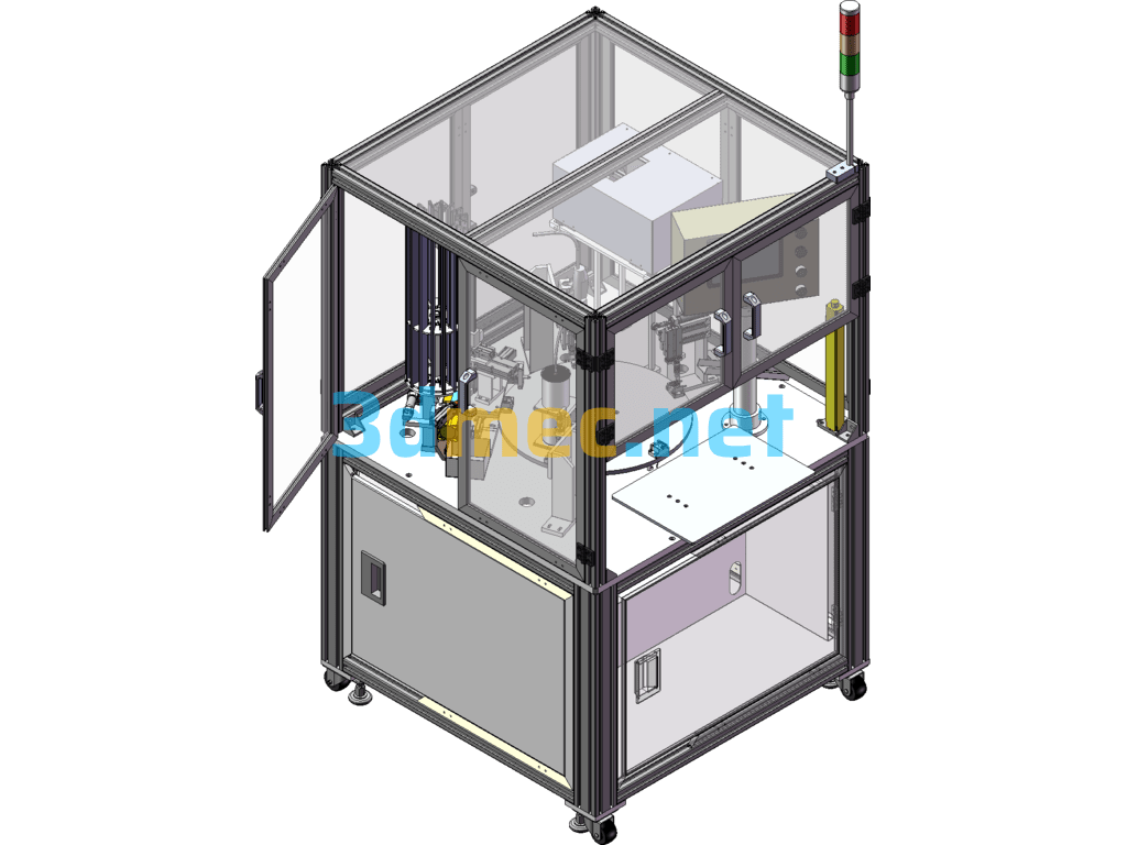 Heat Sink Screw Locking Machine/Assembly Machine 3D+Engineering Drawing - 3D Model SolidWorks Free Download