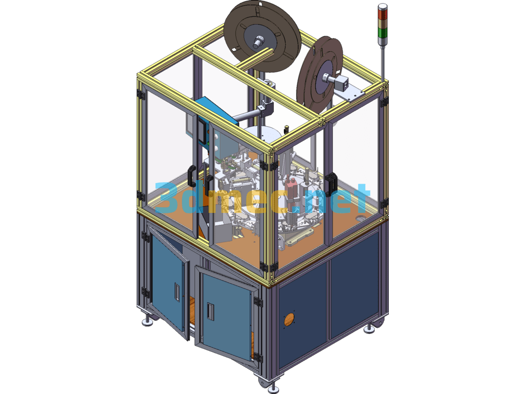 Insurance Tube Forming Machine Casing Machine - 3D Model SolidWorks Free Download