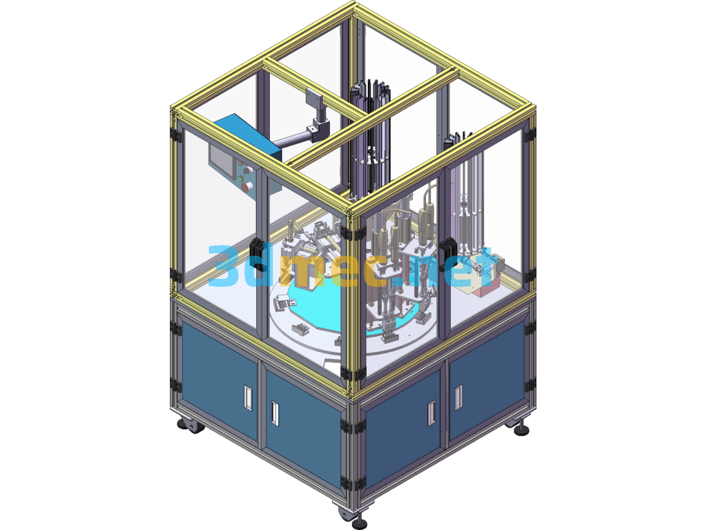 Heat Sink Screw Locking Machine - 3D Model SolidWorks Free Download