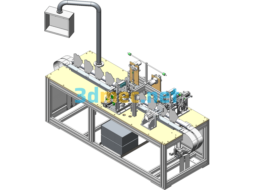 Revised Version Of N95 Ear Strap Welding Machine 3D + Engineering Drawing + BOM List - 3D Model SolidWorks Free Download