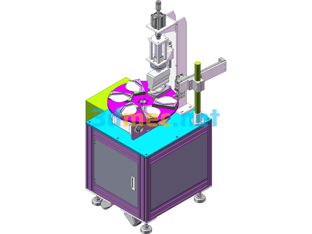 KN95 Rotary Edge Banding Machine Full Set Of Drawings - 3D Model SolidWorks Free Download