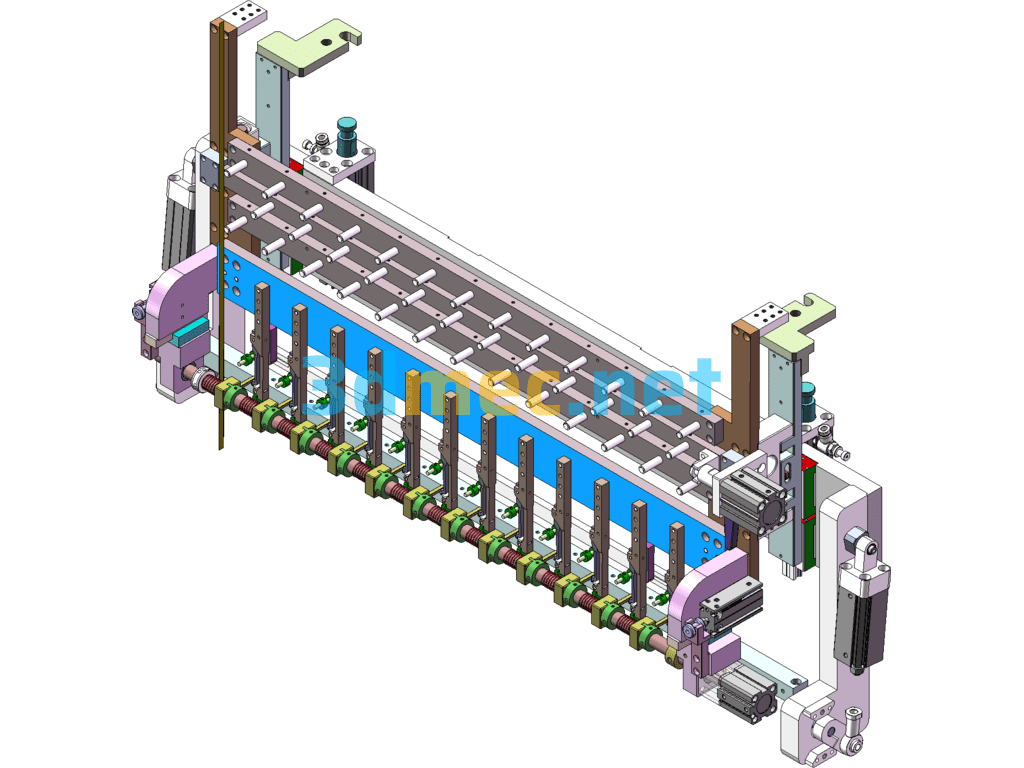 Transformer Winding Wheelless Glue Encapsulation Machine - 3D Model SolidWorks Free Download