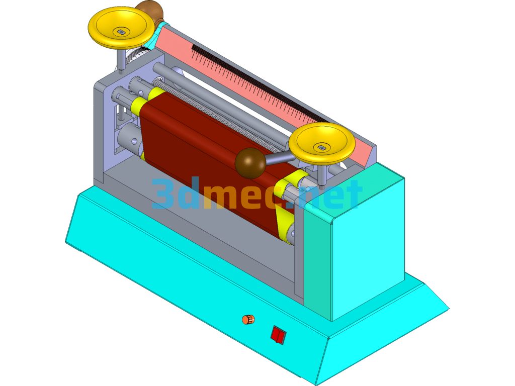 Belt Cutting Machine - 3D Model SolidWorks Free Download