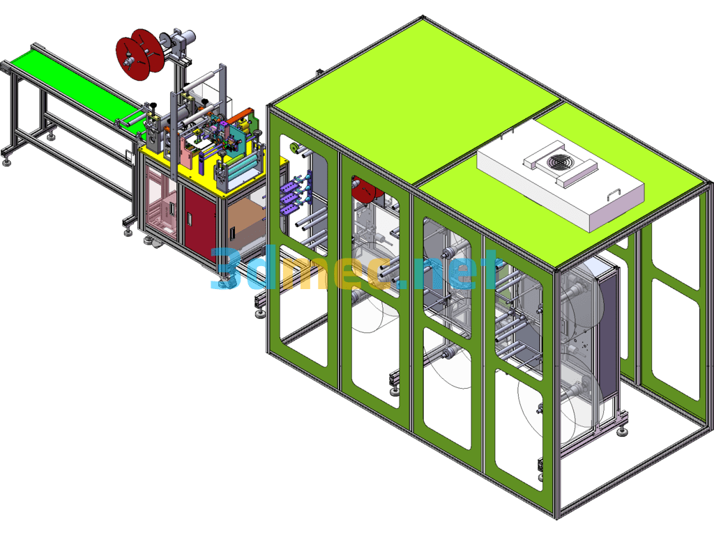 N95 Vertical Built-In Nose Bridge Slicing Machine SW Original File + Engineering Drawing + BOM + Program - 3D Model SolidWorks Free Download