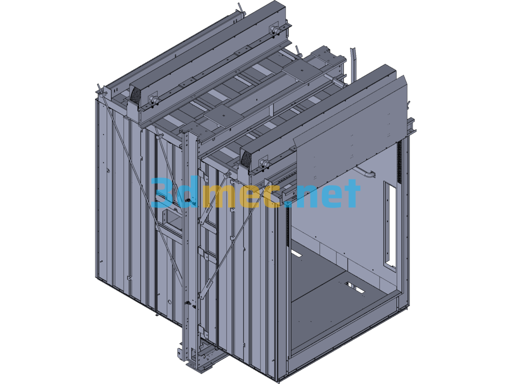 Elevator Car Frame - 3D Model Exported Free Download