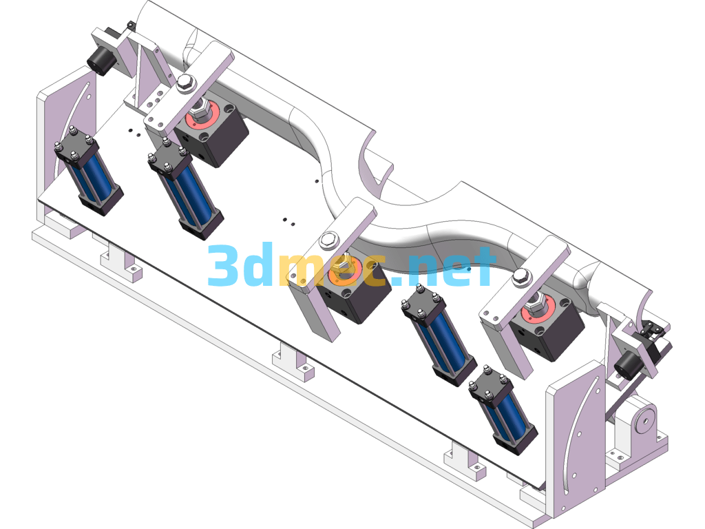 Half Bridge Housing Processing Fixture - 3D Model SolidWorks Free Download