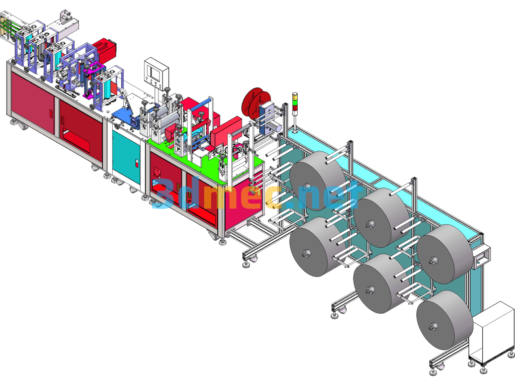 KN95 Mask Machine - 3D Model SolidWorks Free Download