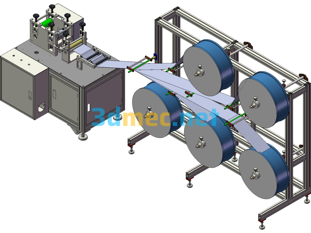 N95 Nose Bridge External Tablet Machine - 3D Model SolidWorks Free Download