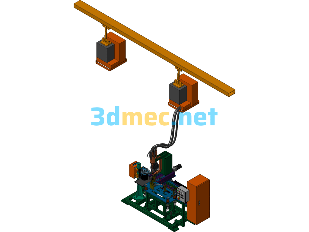 Semi-Automatic Welding Of Body-In-White Parts - 3D Model UG(NX) Free Download