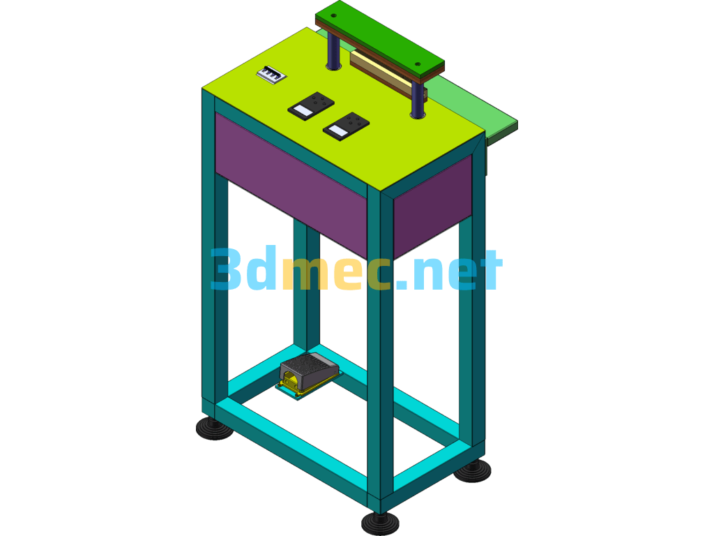 Sealing Machine 3D + Real Photo - 3D Model SolidWorks Free Download