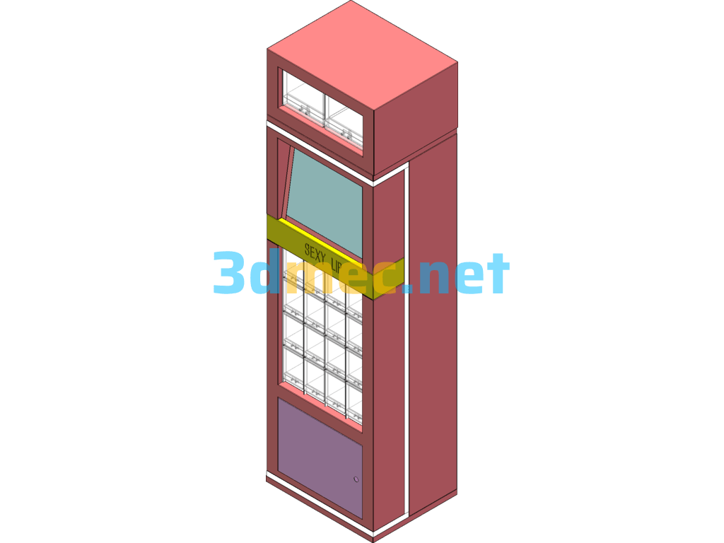 Lipstick Vending Machine - 3D Model SolidWorks Free Download