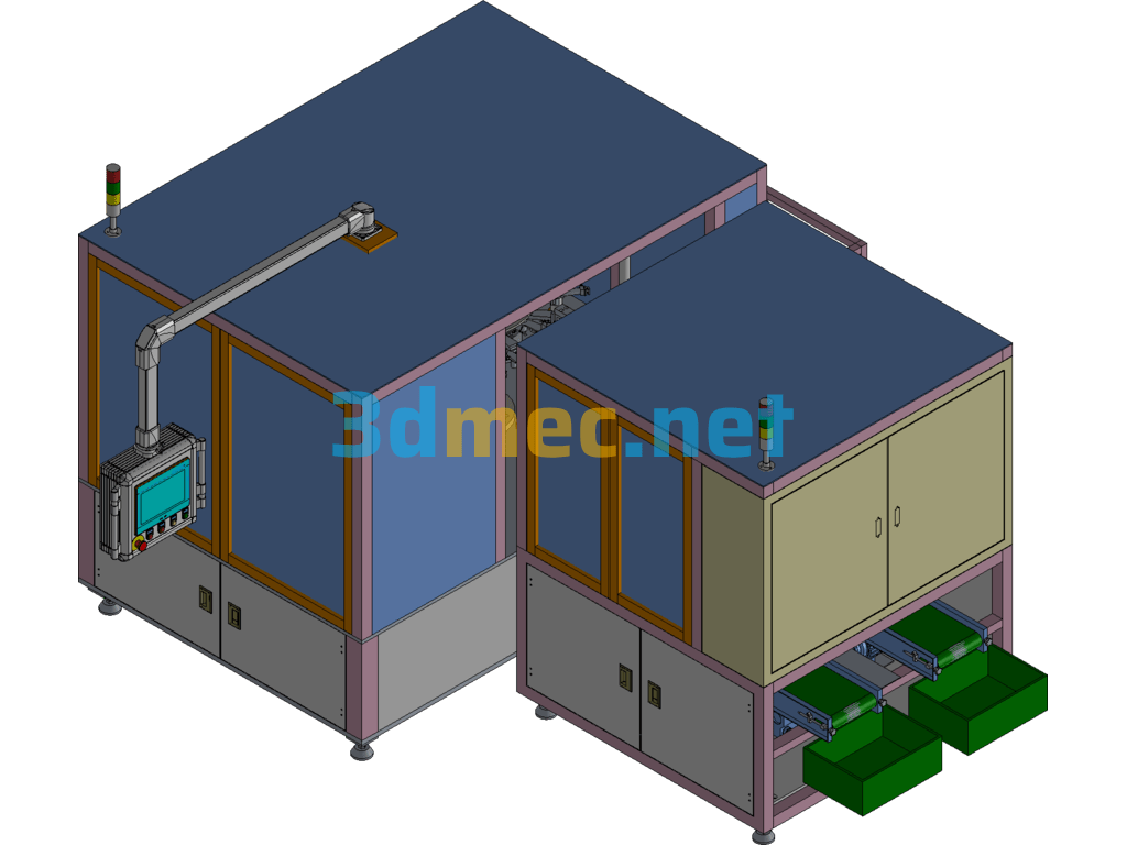 Bag-Feeding Vacuum Packaging Machine - 3D Model UG(NX) Free Download