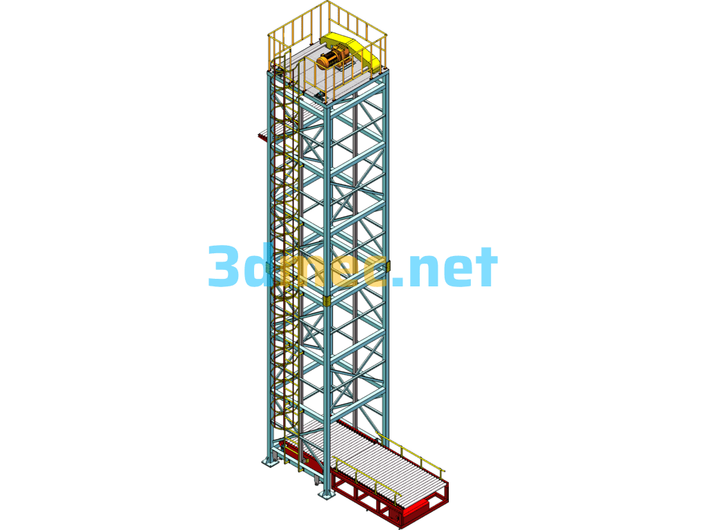 Horizontal Roller Elevator - 3D Model SolidWorks Free Download