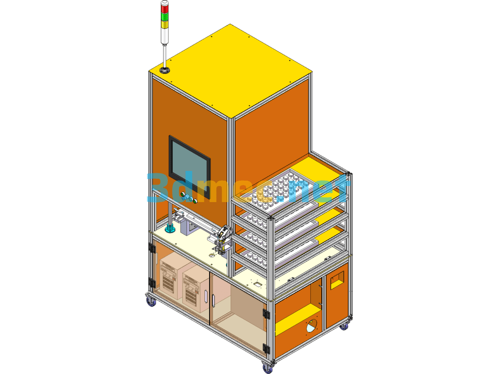 MFGZS-20S-00_Electronic Product Visual Inspection Machine - 3D Model SolidWorks Free Download