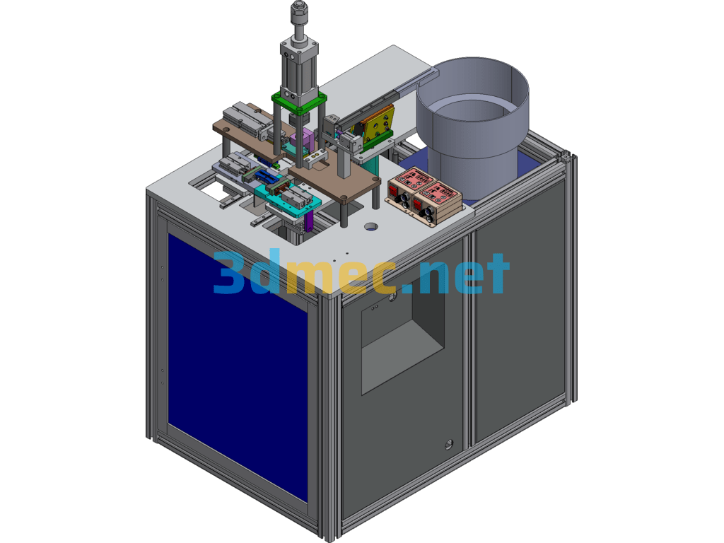 U-Lock Rivet Machine - 3D Model Exported Free Download