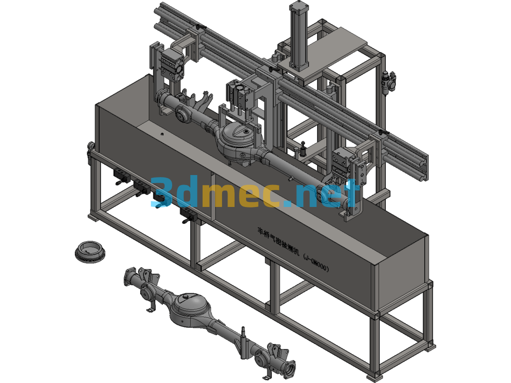 Axle Air Tightness Testing Machine - 3D Model Exported Free Download