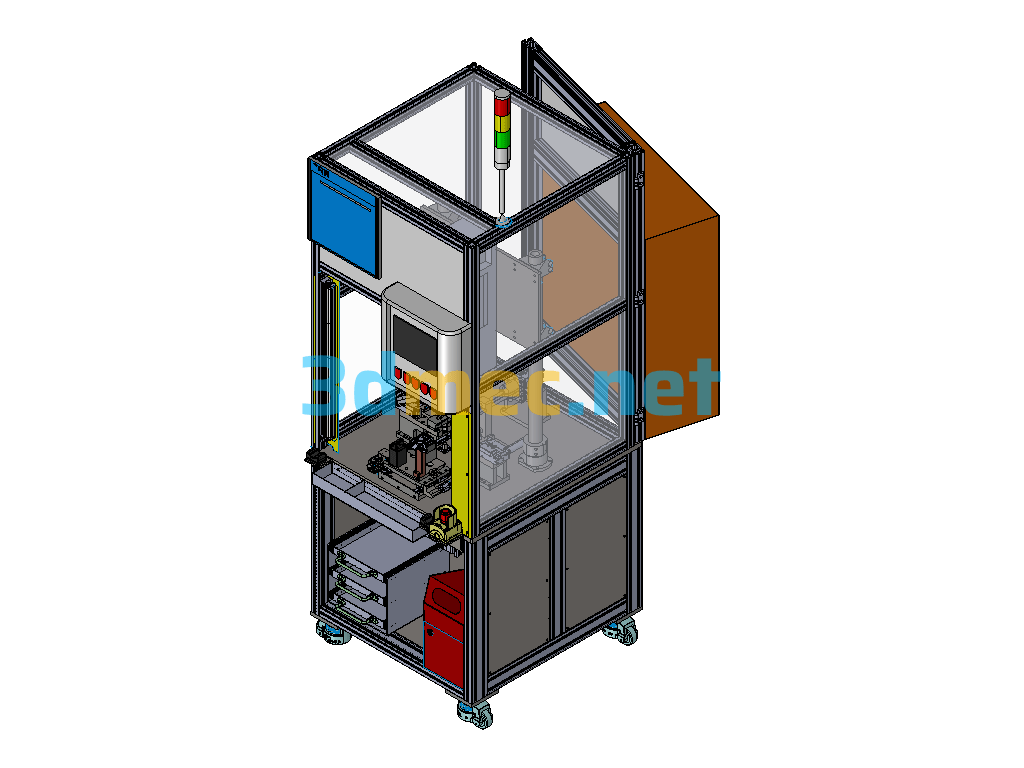 Safety Live Testing And Marking Machine - 3D Model Exported Free Download