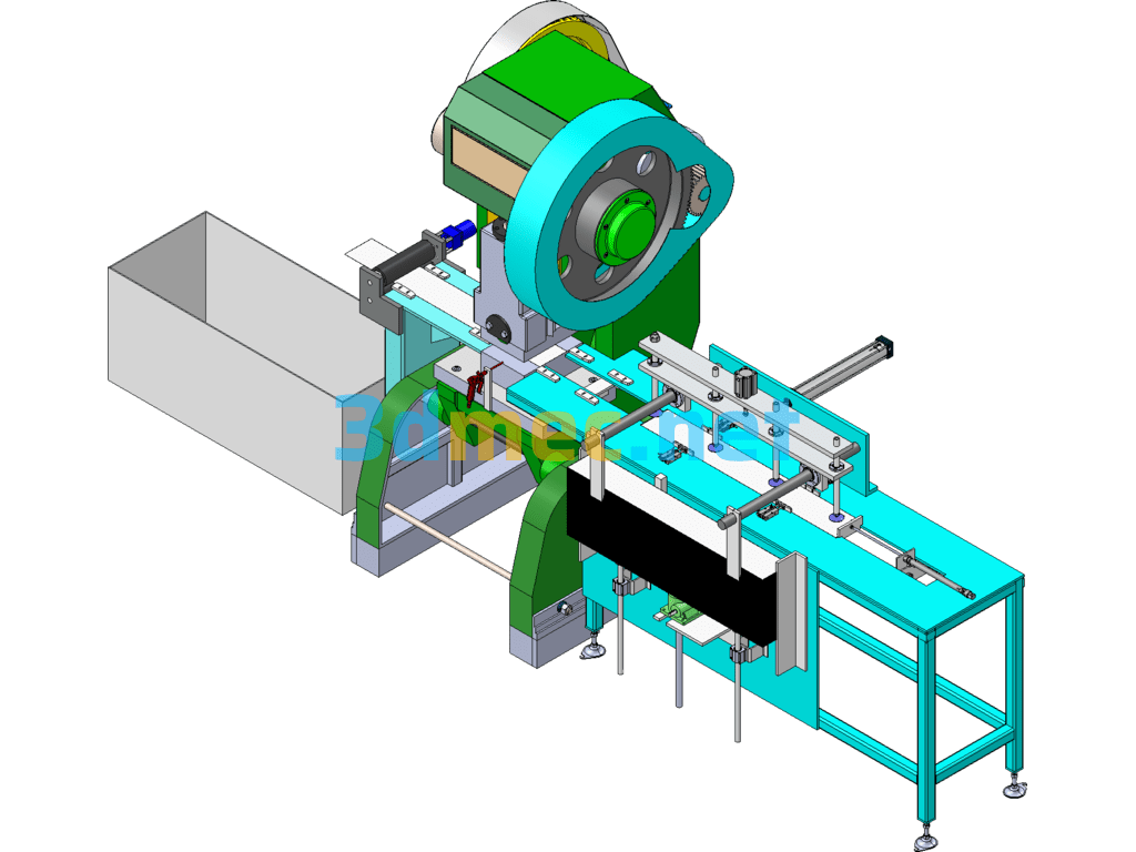 Mica Sheet Automatic Feeding Punching Machine - 3D Model SolidWorks Free Download