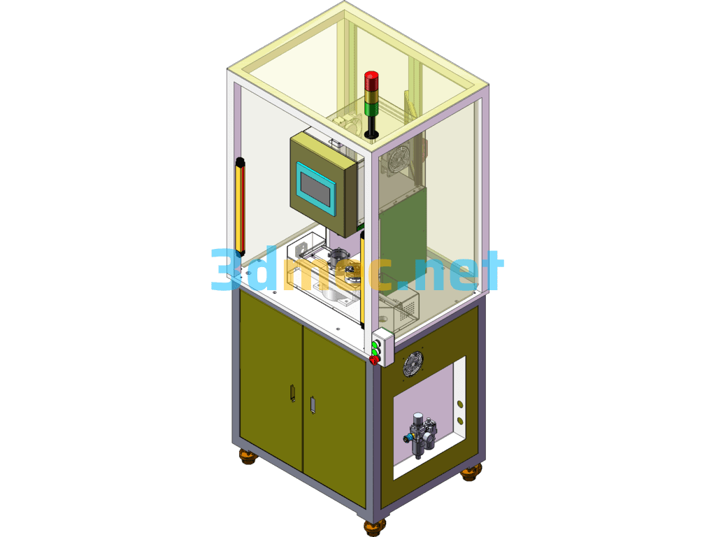 Graphite Bearing Press Equipment - 3D Model SolidWorks Free Download