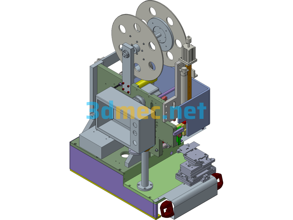 Fully Automatic Labeling Machine - 3D Model Exported Free Download