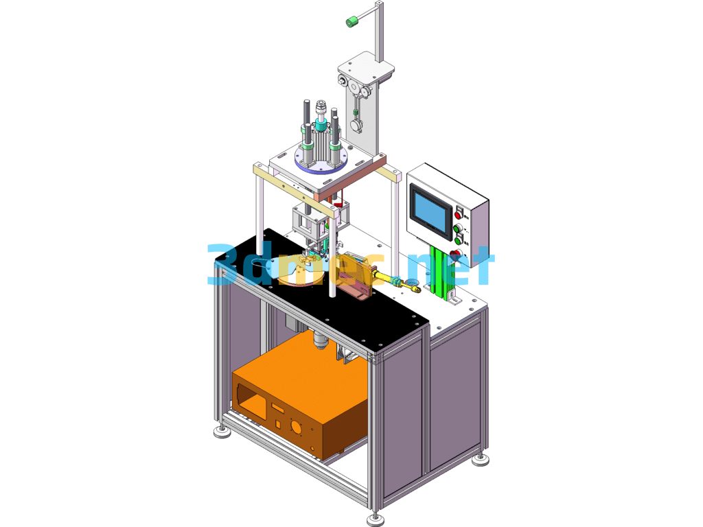 N95 Rotary Semi-Automatic Rotary Welding Machine 3D+2D+BOM Table - 3D Model SolidWorks Free Download