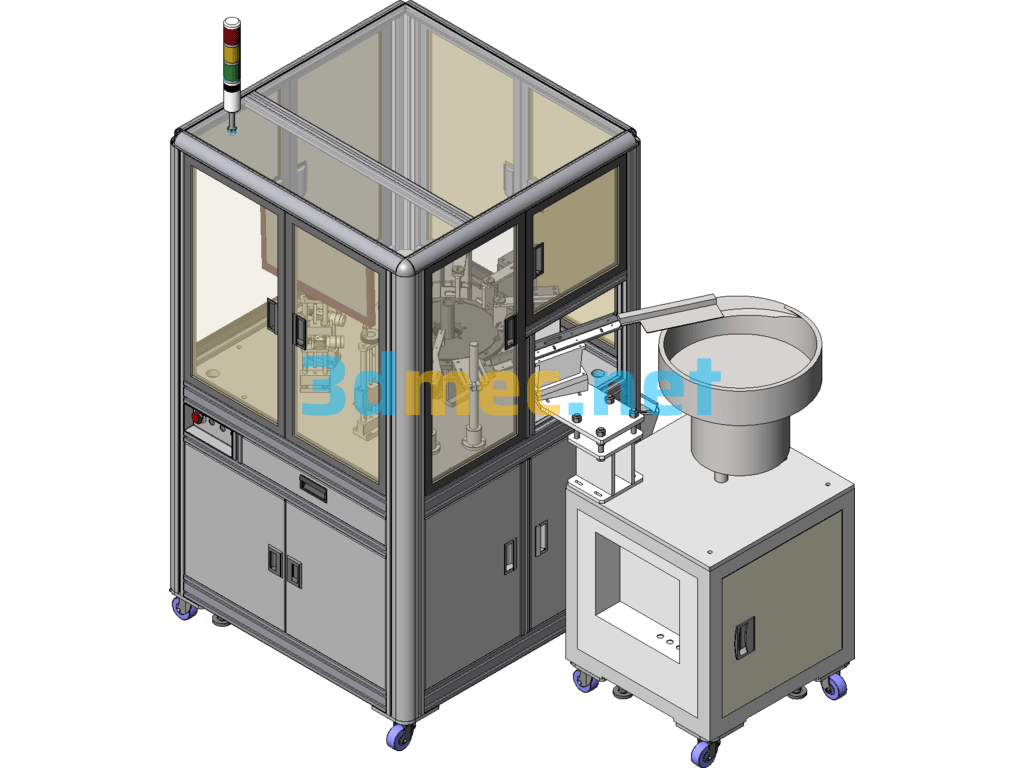 Screw Inspection Machine Optical Screening Machine - 3D Model SolidWorks Free Download