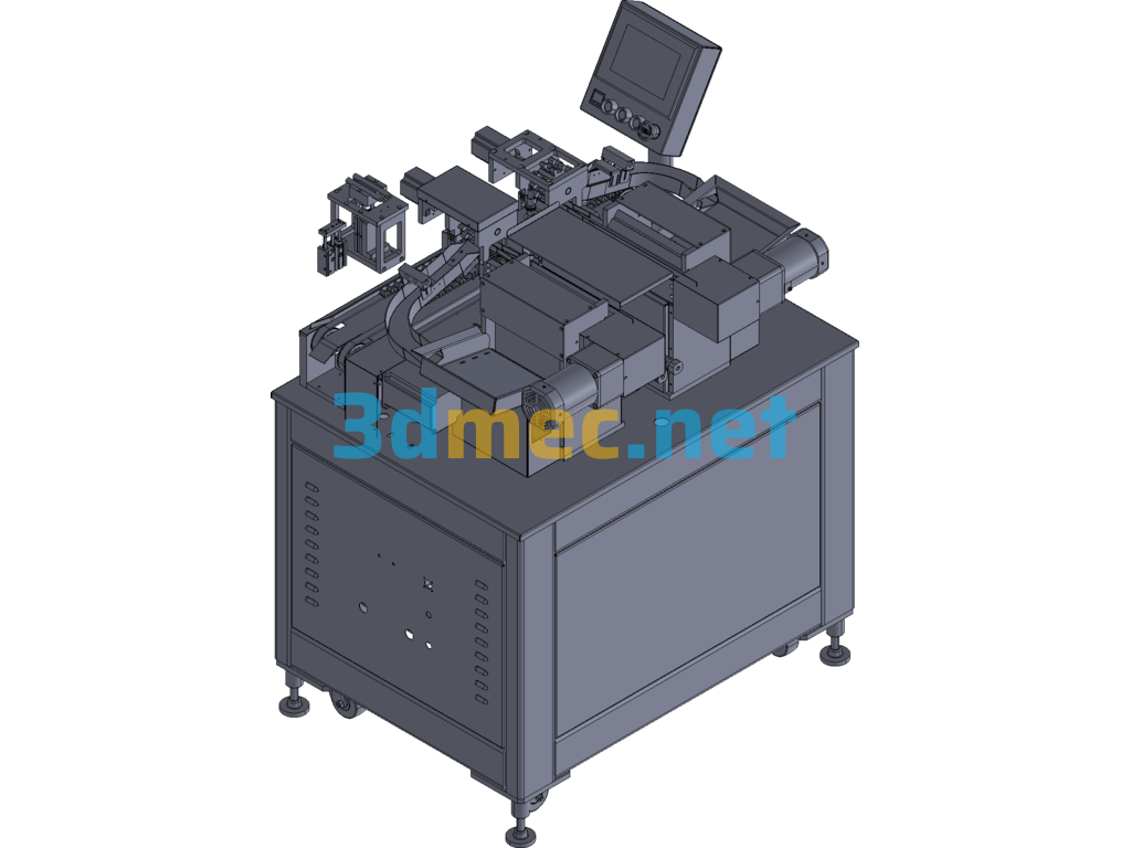 Eyebrow Pencil Cap Pressing Equipment - 3D Model Exported Free Download