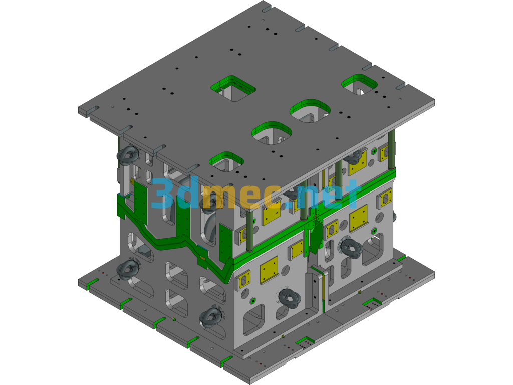 Car Carpet Molding Mold - 3D Model Exported Free Download