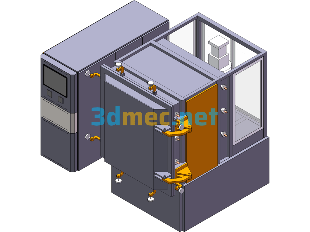 High Vacuum Oven - 3D Model SolidWorks Free Download