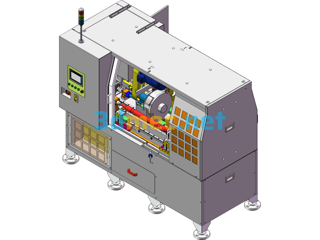 Automatic Steel Brush Polishing Machine - 3D Model SolidWorks Free Download