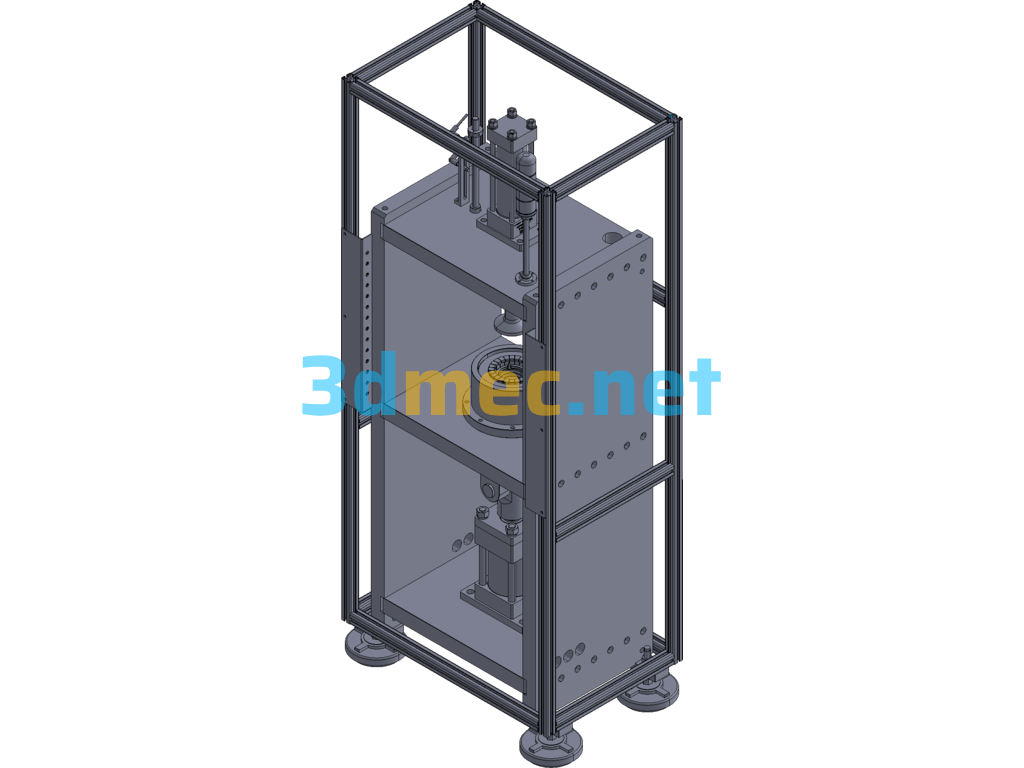 End Cap Closing Machine - 3D Model Exported Free Download