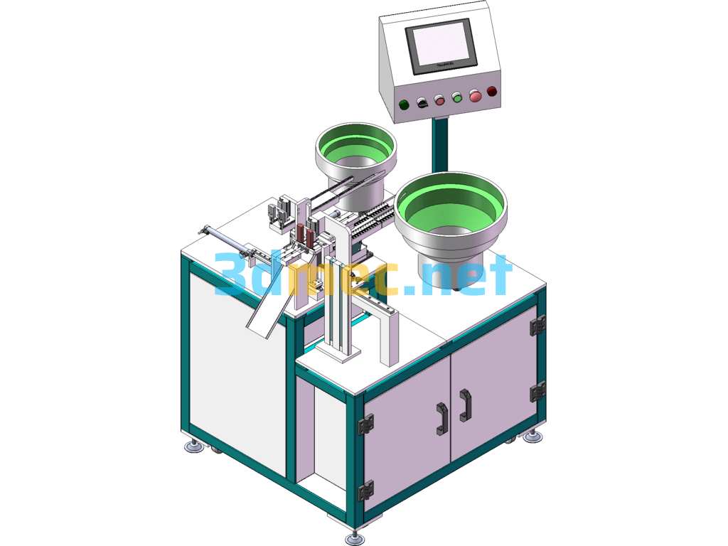 Transistor Automatic Assembly Machine - 3D Model SolidWorks Free Download