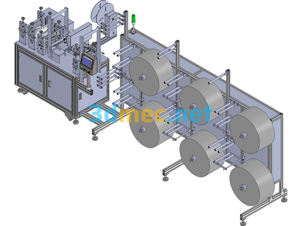 N95 Tablet Machine (One Out Of Two) - 3D Model SolidWorks Free Download