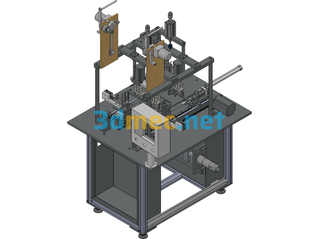 Cup-Type Mask Double-Wire Welding Machine - 3D Model Exported Free Download