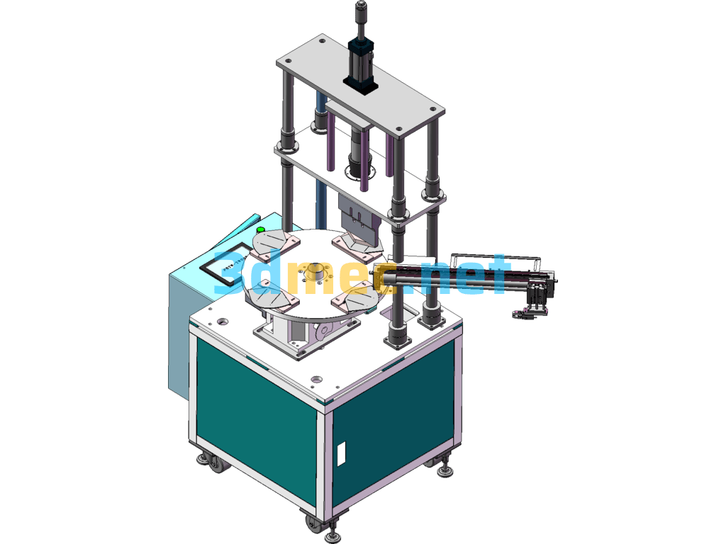 Kn95 Four-Station Edge Banding Machine - 3D Model SolidWorks Free Download