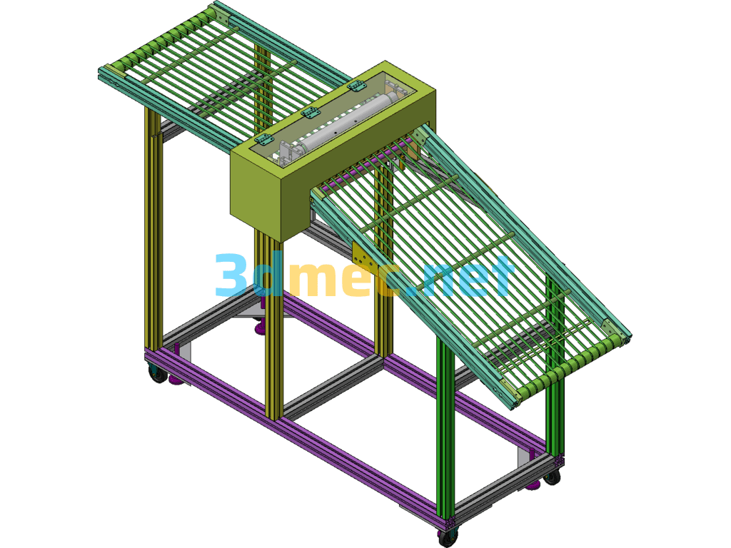 Mobile Phone Light Guide Plate Dust Removal And Encapsulation Machine 3D Drawing + Engineering Drawing + BOM List - 3D Model SolidWorks Free Download