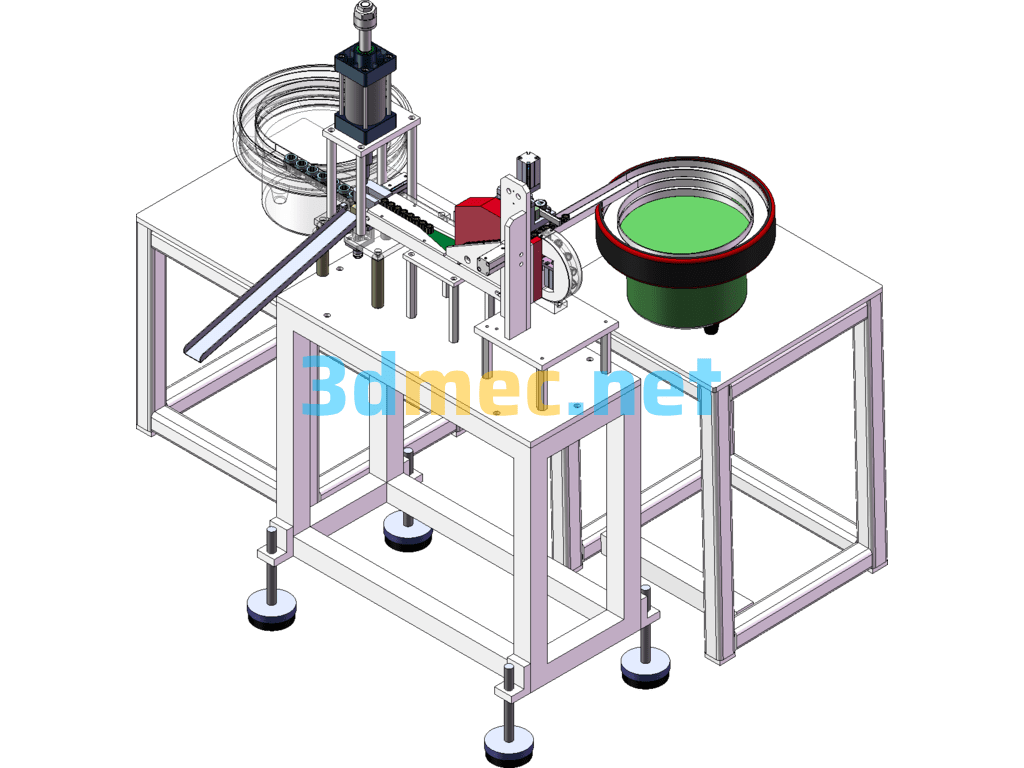 One-Way Bearing Automatic Assembly Machine - 3D Model SolidWorks Free Download