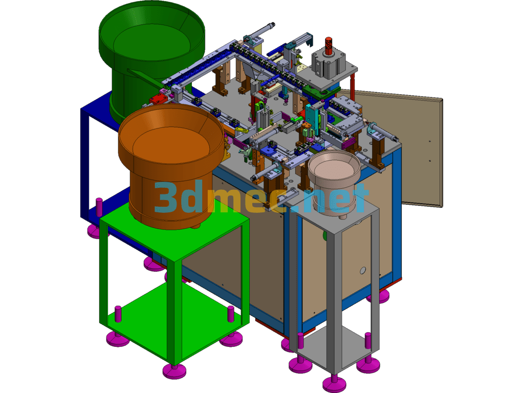 Audio Assembly Machine Audio Interface Automatic Assembly Equipment - 3D Model Exported Free Download