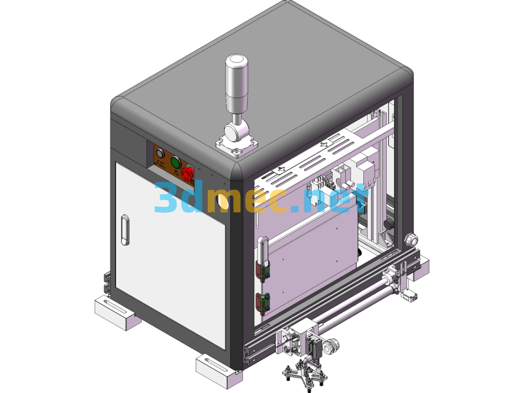 Online Visual Sorting Machine 3D + Engineering Drawing + BOM - 3D Model SolidWorks Free Download