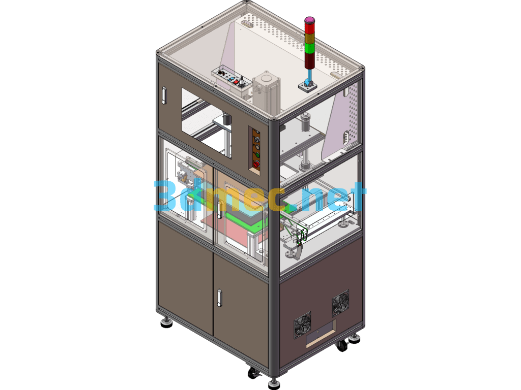 Online ICT Testing Machine - 3D Model SolidWorks Free Download