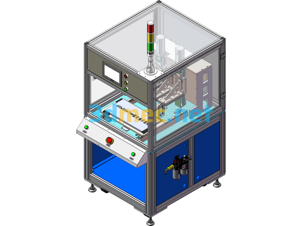 Lithium Battery Thickness Measurement Equipment, Flat Plate Semi-Automatic Thickness PPG Solution - 3D Model SolidWorks Free Download