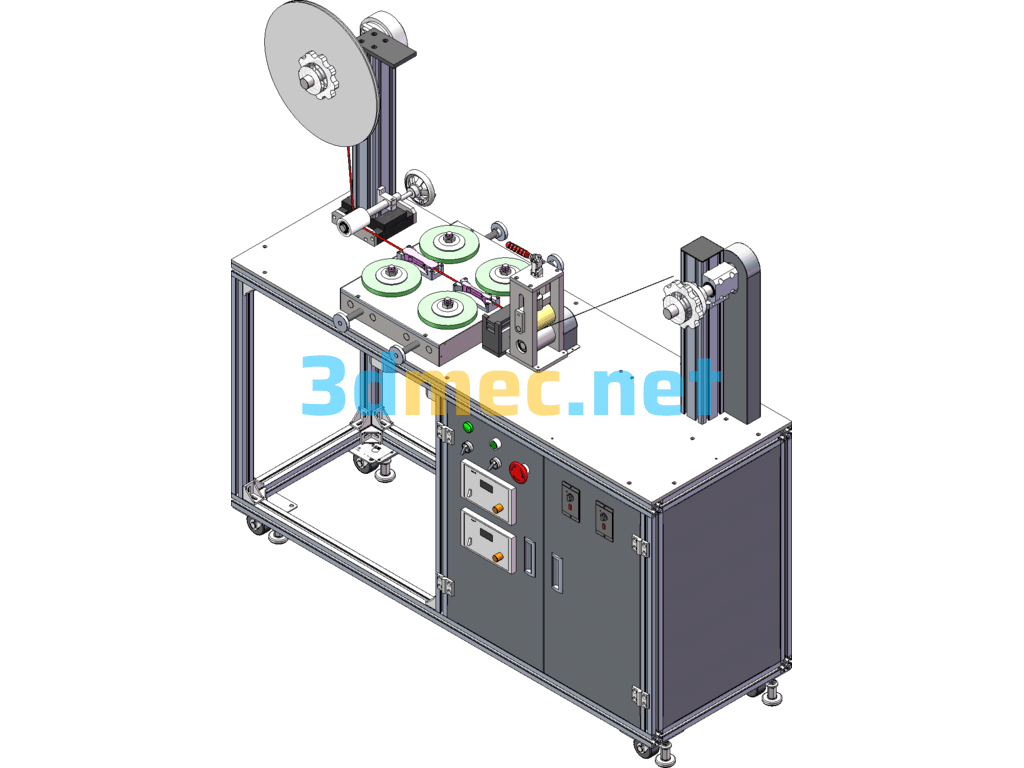 C17002 Edge Grinding Machine (Surface Grinding) Automatic Deburring Of Positive And Negative Electrodes Of Lithium Batteries - 3D Model SolidWorks Free Download