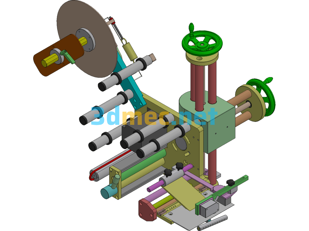 Film Feeding Mechanism - 3D Model SolidWorks Free Download