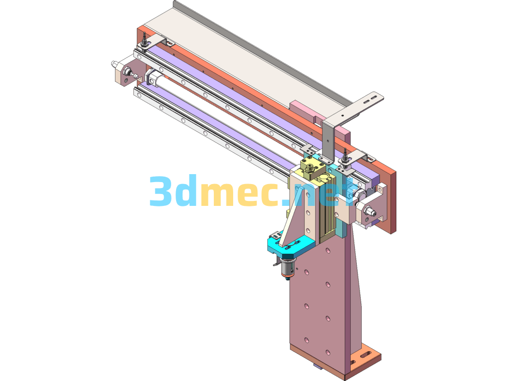 Thin Gasket Clamping And Transplanting Mechanism - 3D Model SolidWorks Free Download