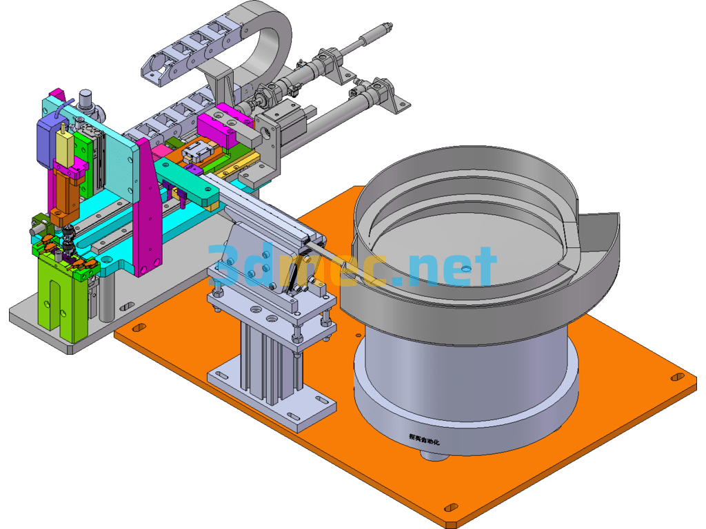 Lock, Lock Vibration Plate Automatic Feeder - 3D Model SolidWorks Free Download